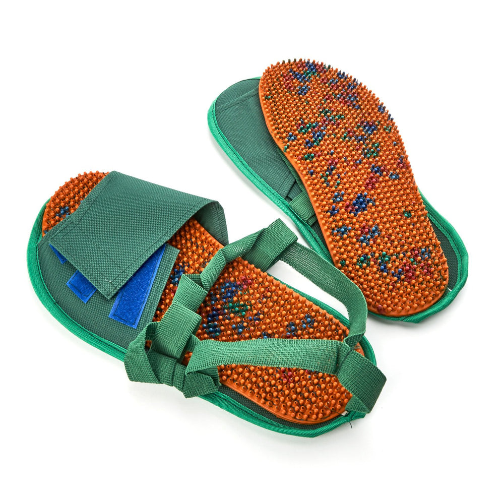 Lyapko acupuncture shoe insole soft-rubber close-up emphasizes comfortable touch