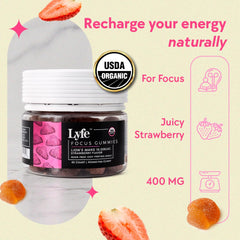 LYFE strawberry fruit visual signals natural flavor and plant-based wellness.