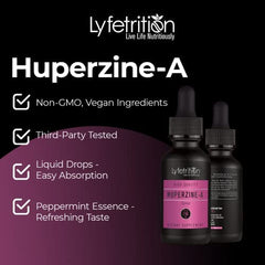 Lyfetrition Huperzine-A measuring dropper enabling precise servings