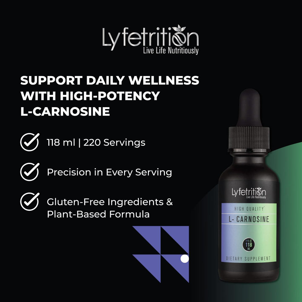 Lyfetrition L-Carnosine Liquid pour action into juice.