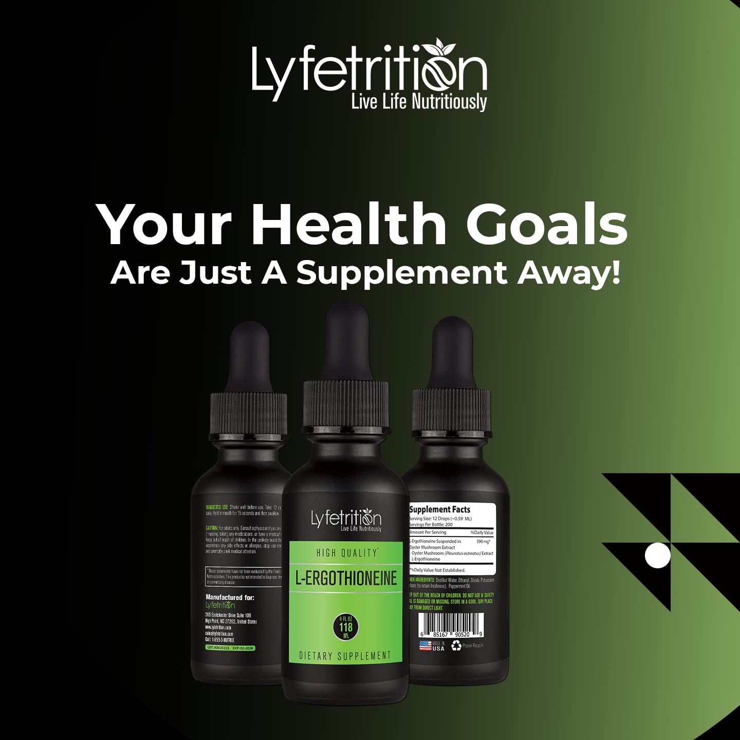 Lyfetrition third-party tested badge signals quality.