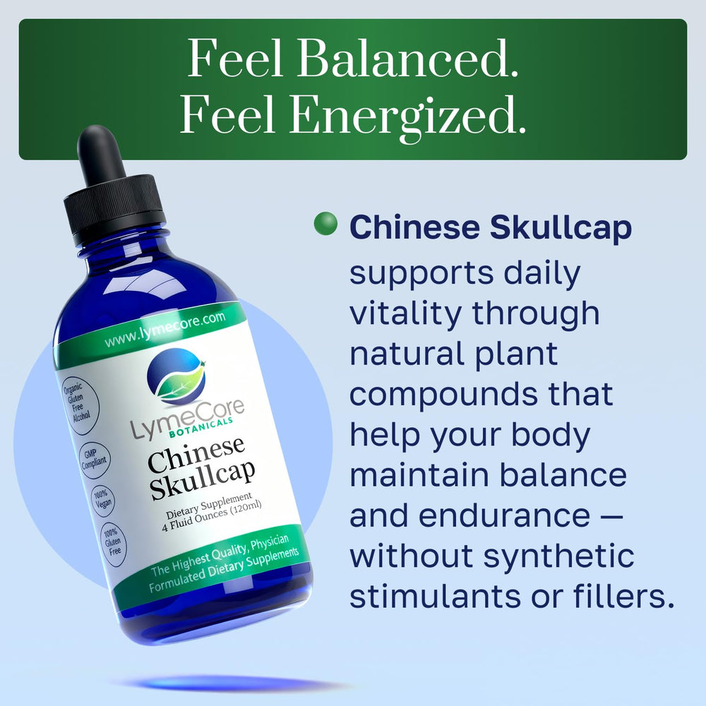 LymeCore Botanicals Baikal-root formula image highlighting traditional wellness blend.