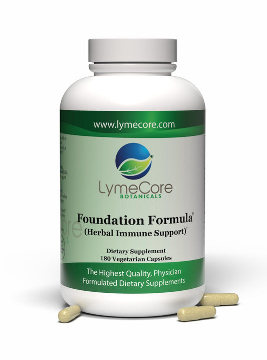 LymeCore Foundation Formula bottle with clear label for reliable daily immune support.