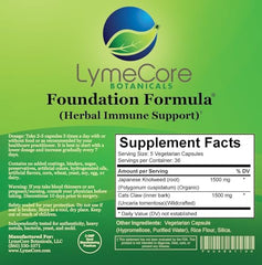 LymeCore Foundation Formula capsules close-up highlighting pure, gluten-free capsules.