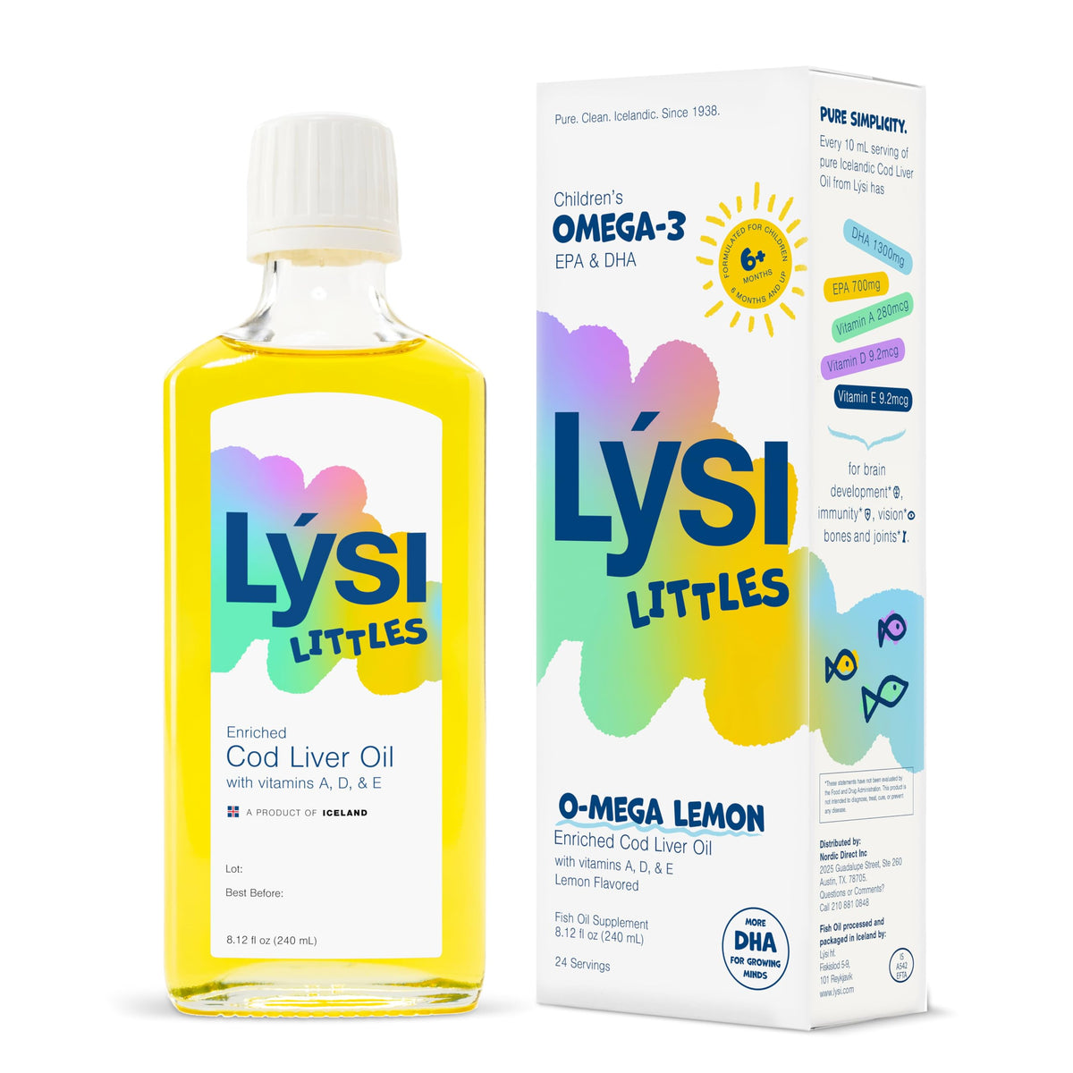 LYSI Littles bottle cap for easy kid-friendly serving
