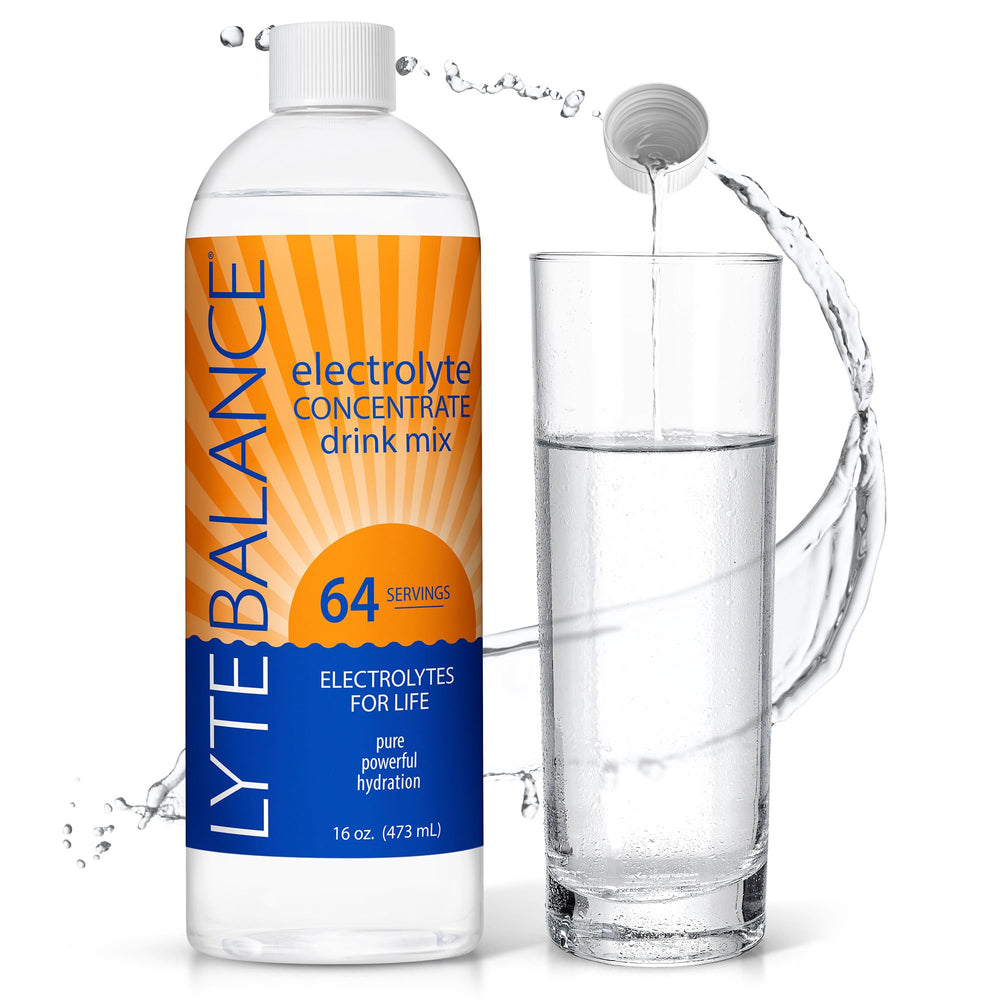 LYTE BALANCE electrolyte concentrate bottle for easy daily hydration.