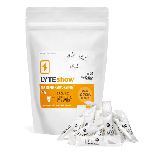 LyteLine Electrolyte Drops bottle pour for quick on-the-go hydration