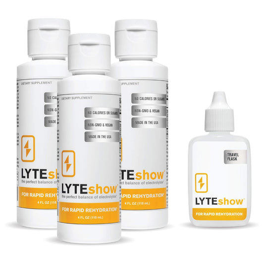 LyteLine Lyteshow bottle close-up for sugar-free hydration on the go