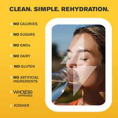 Pouring LyteShow into water for keto-friendly hydration