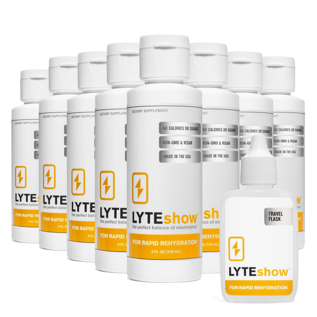 LyteLine bottle pour for easy on-the-go hydration and refreshment.