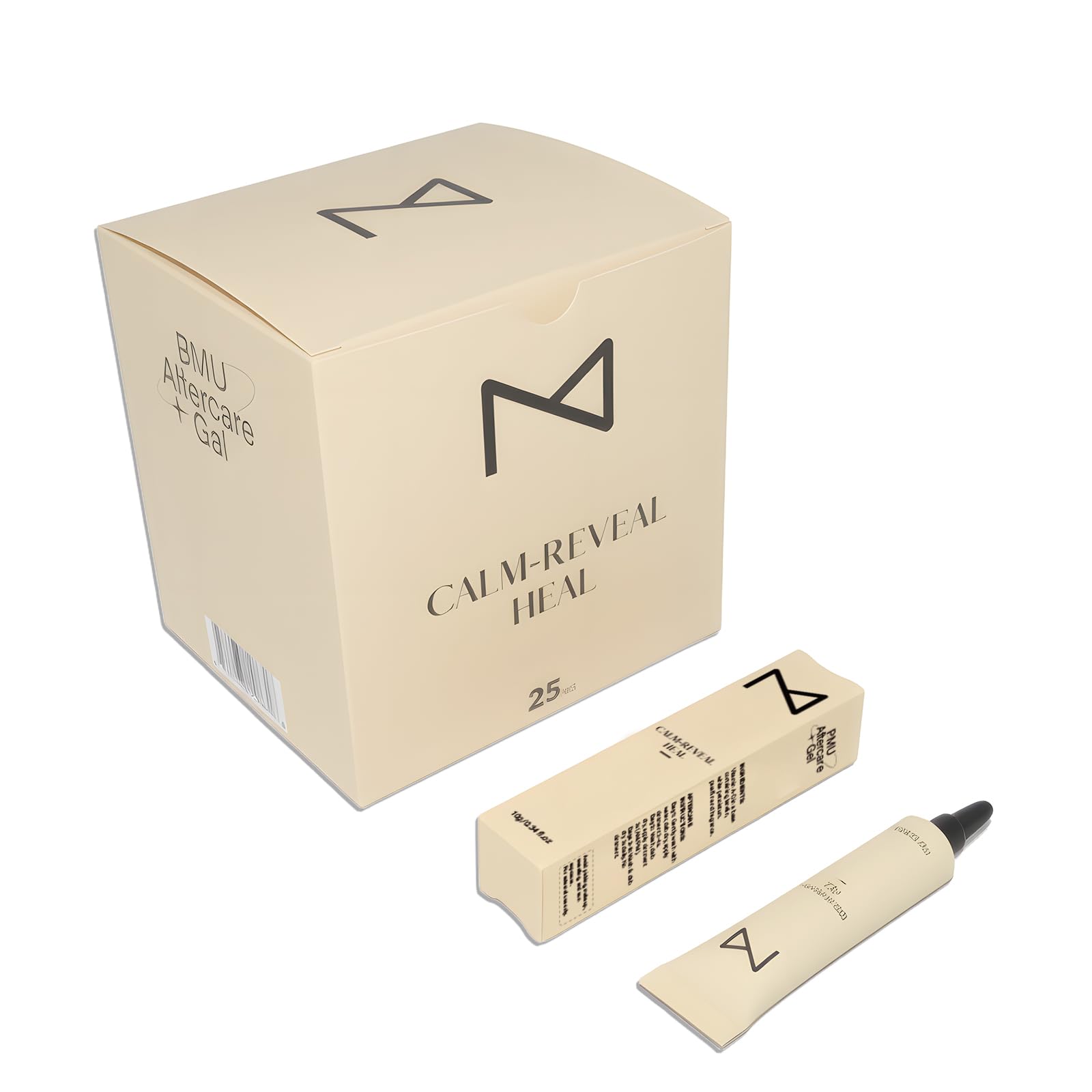 M Brow Aftercare Gel Pack sachets for on the go healing after brow procedures.