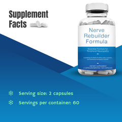 M Pain Management Technologies capsules closeup highlights natural amino acid-based formula.