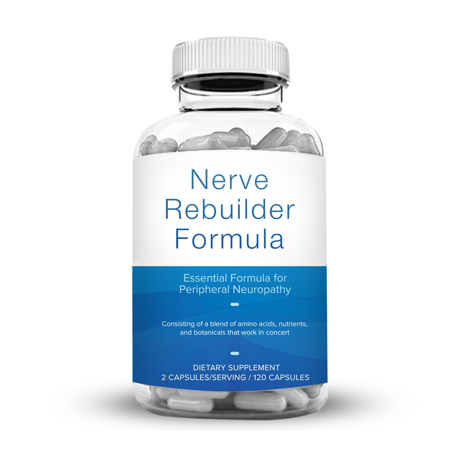 M Pain Management Technologies nerve support bottle front signals a potential nerve health option.