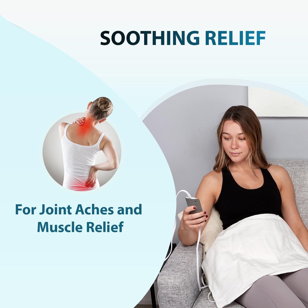 ThermoRelief at 113 degrees for gentle warming sessions.