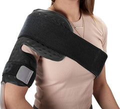 M Pain quick-connect, leak-proof shoulder pad adapter in use.
