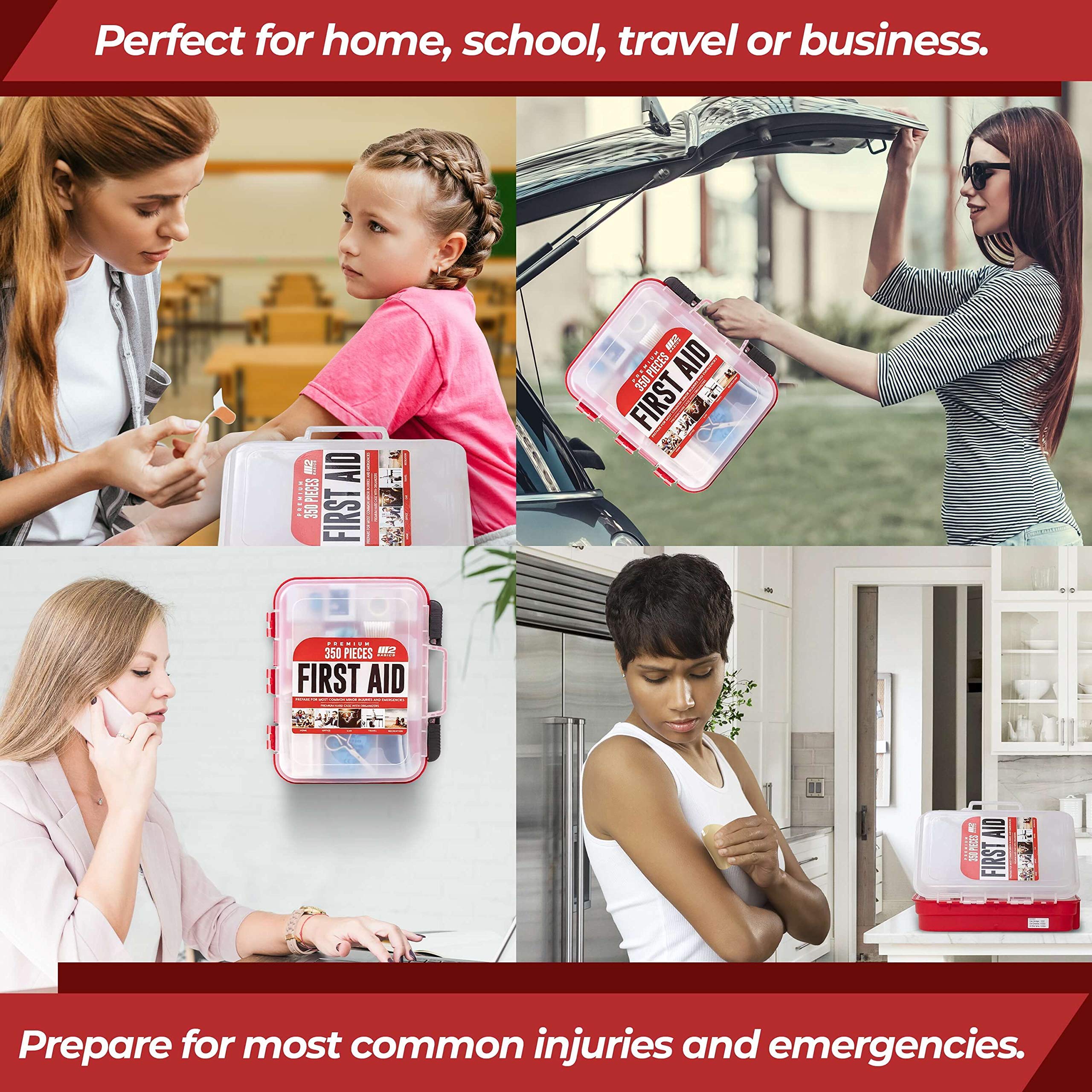 M2 BASICS worksite first aid kit designed for construction and industrial use
