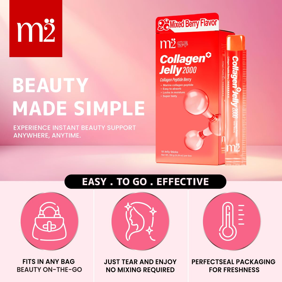 m2 Jelly Berry stick refrigerated, ready for a refreshing sip.