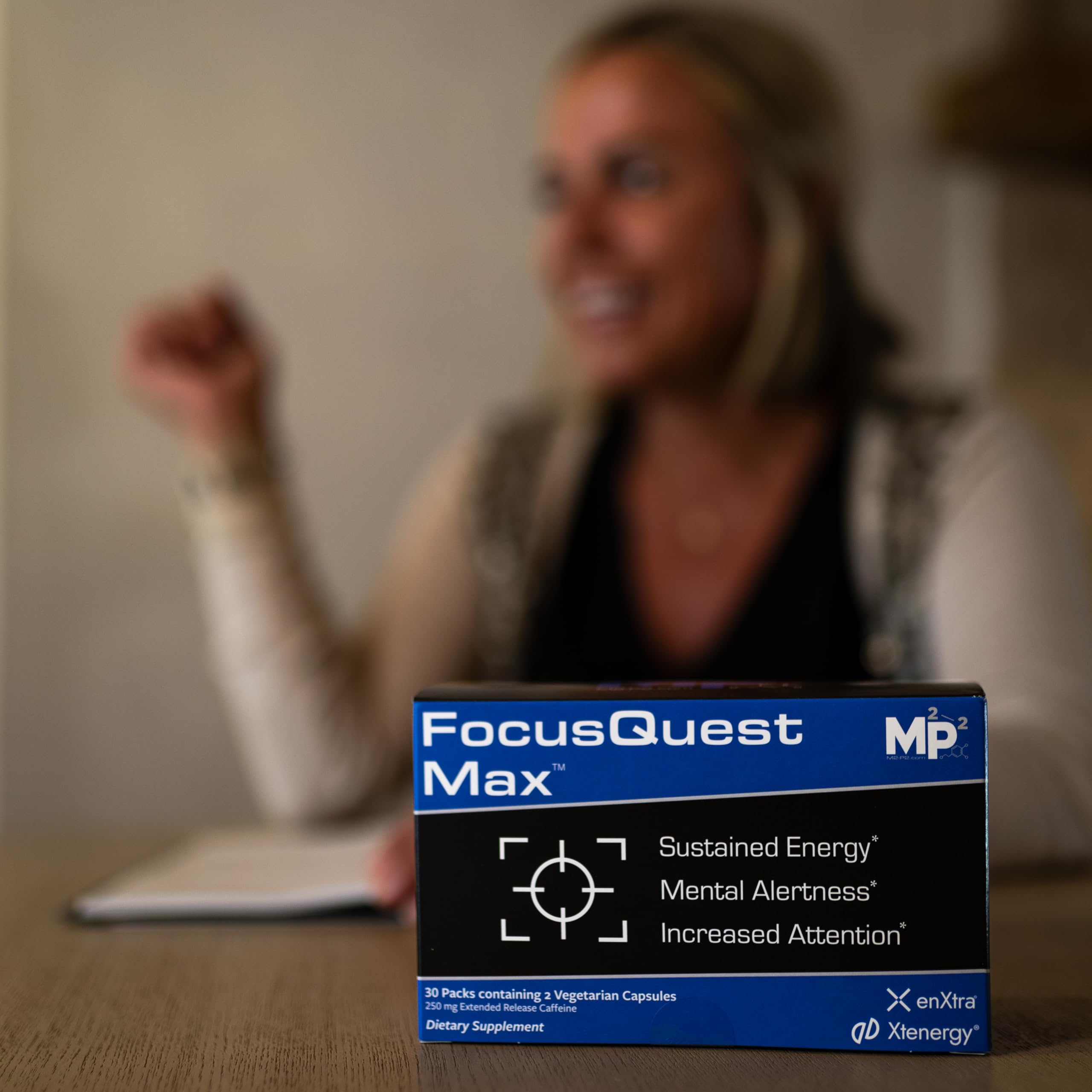 M2-P2 FocusQuest Max featuring L-Theanine for balanced energy and focus