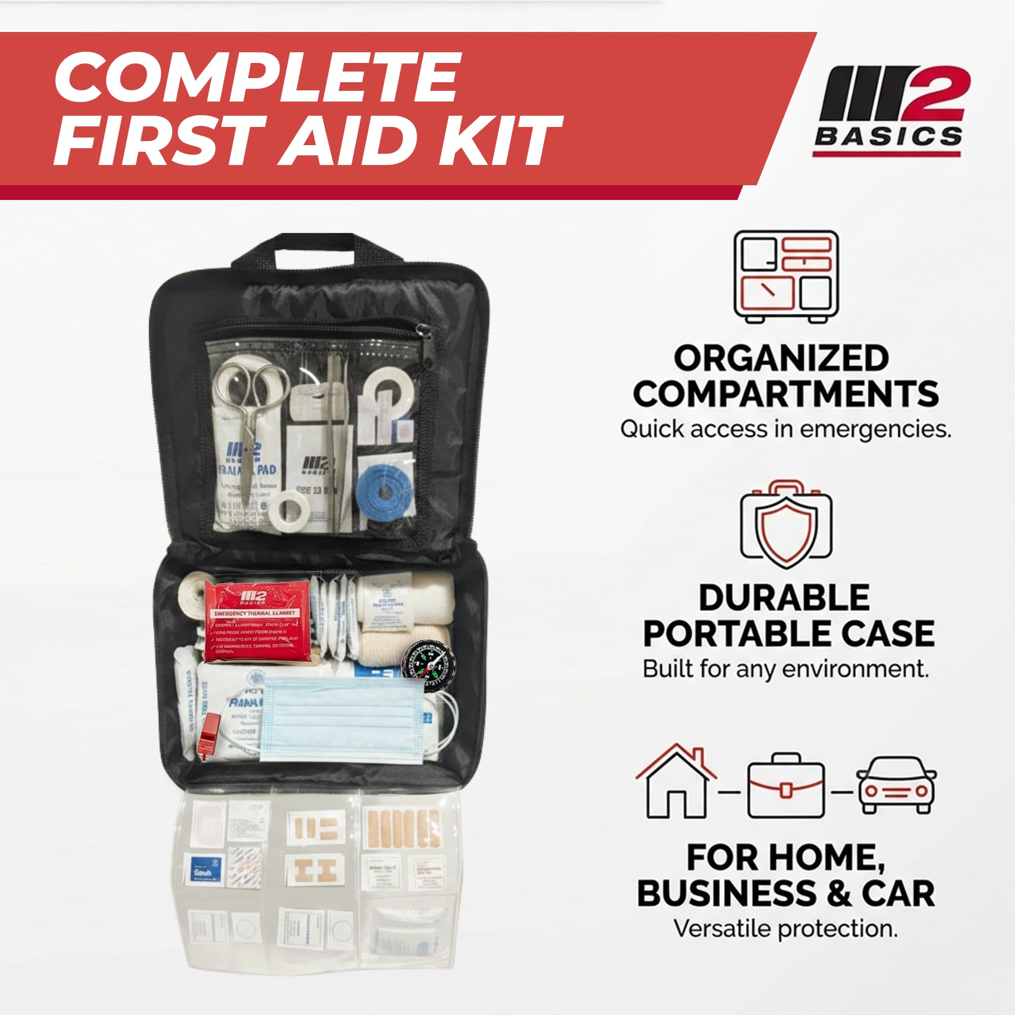 Includes a cold pack to help soothe minor bumps or strains.
