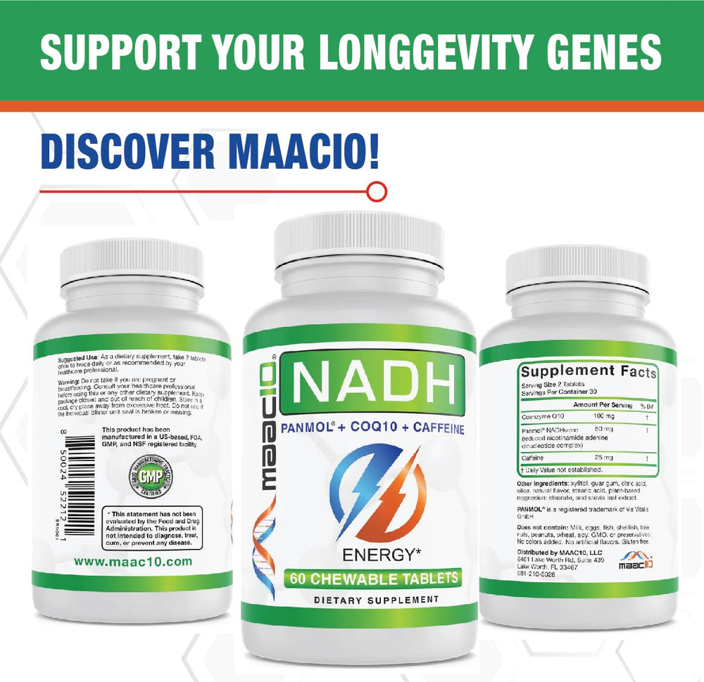 MAAC10 energy booster used during work for focus