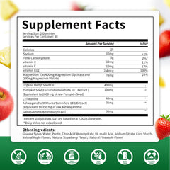 Third-party testing seal on MABEFY vegan gummies ensures safety