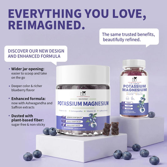MABEFY potassium magnesium gummies close-up showing chewy texture and flavor