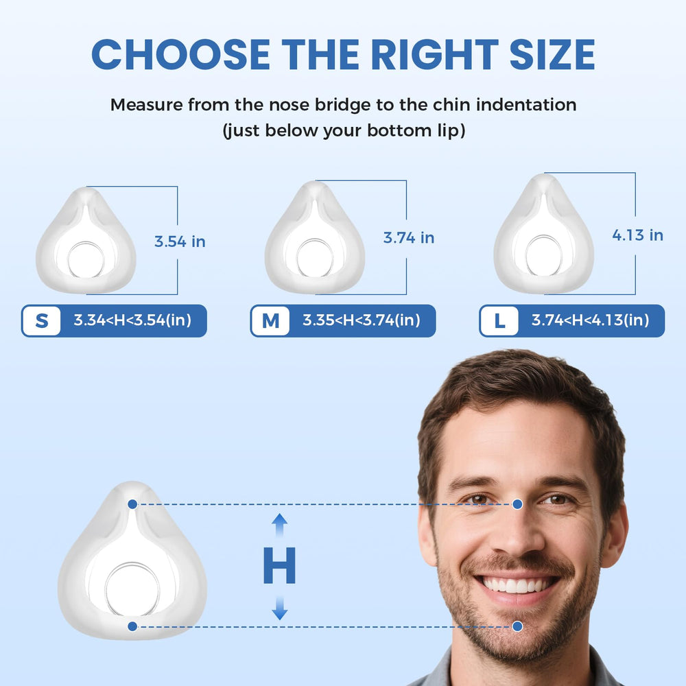 Mabodysk TMS Comfort silicone cushion offers featherlight, skin-friendly comfort.