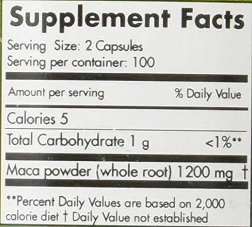Maca Magic bottle with United States origin label for trusted sourcing.