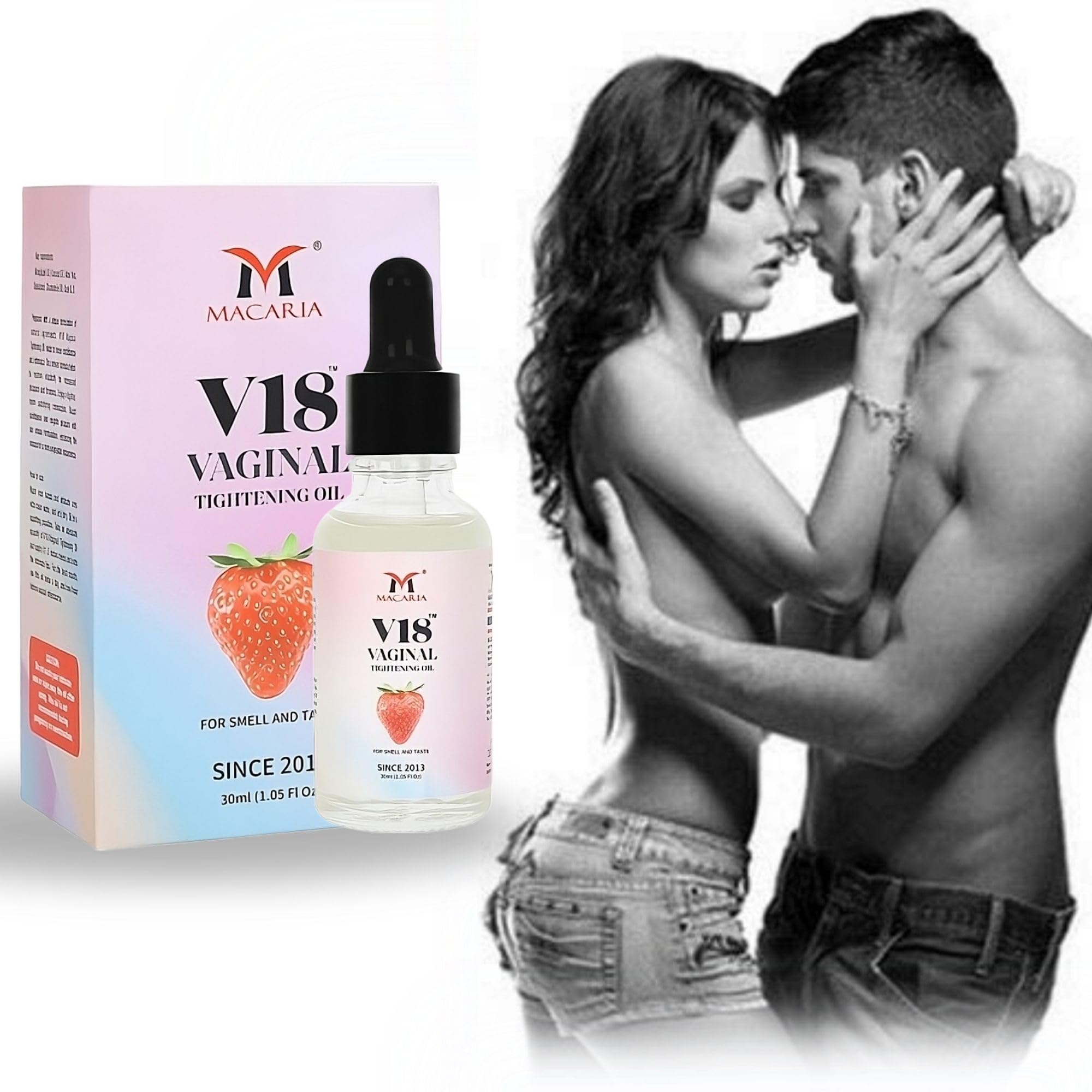 MACARIA V18 Tightening Oil packaging and Bangkok technology preview.
