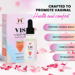 MACARIA V18 Tightening Oil chamomile-oil soothing nourishment close-up.