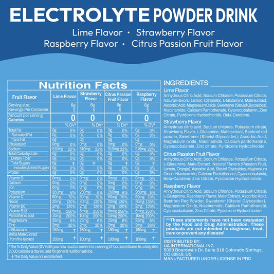 Macmony electrolyte packets for on-the-go hydration and quick replenishment.