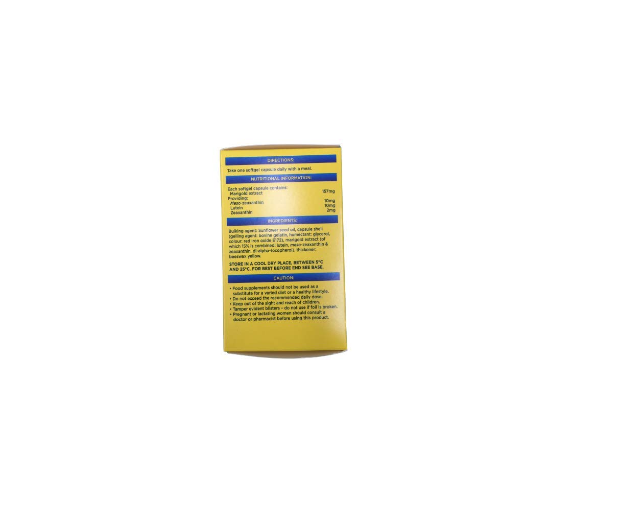 MacuShield bottle front with visible capsules for easy daily use