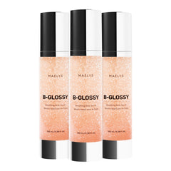 MAËLYS B-GLOSSY serum bottle showing lightweight hydration for smoother skin