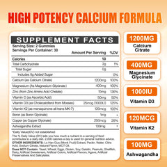 Maennyliy calcium gummies doses shown for convenient daily intake supporting bone health.