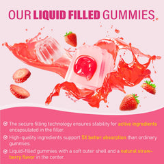 Maennyliy gummies beside glass of water for easy daily use