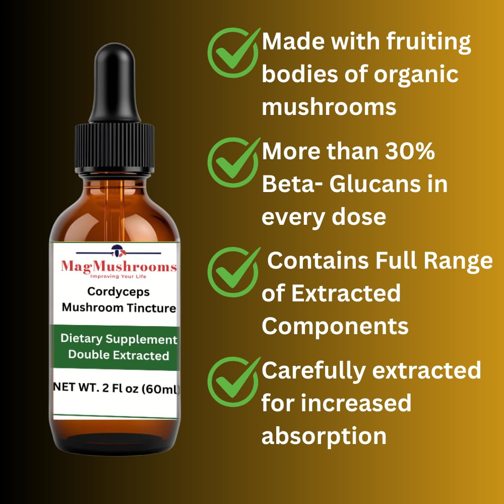 Mag Mushrooms label closeup highlighting product quality and ingredients