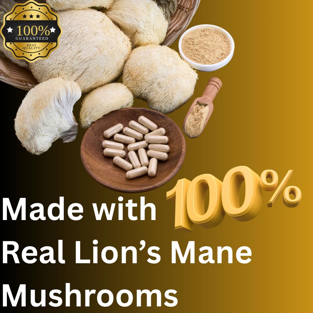 Mag Mushrooms Lion’s Mane capsules in a morning routine scene.