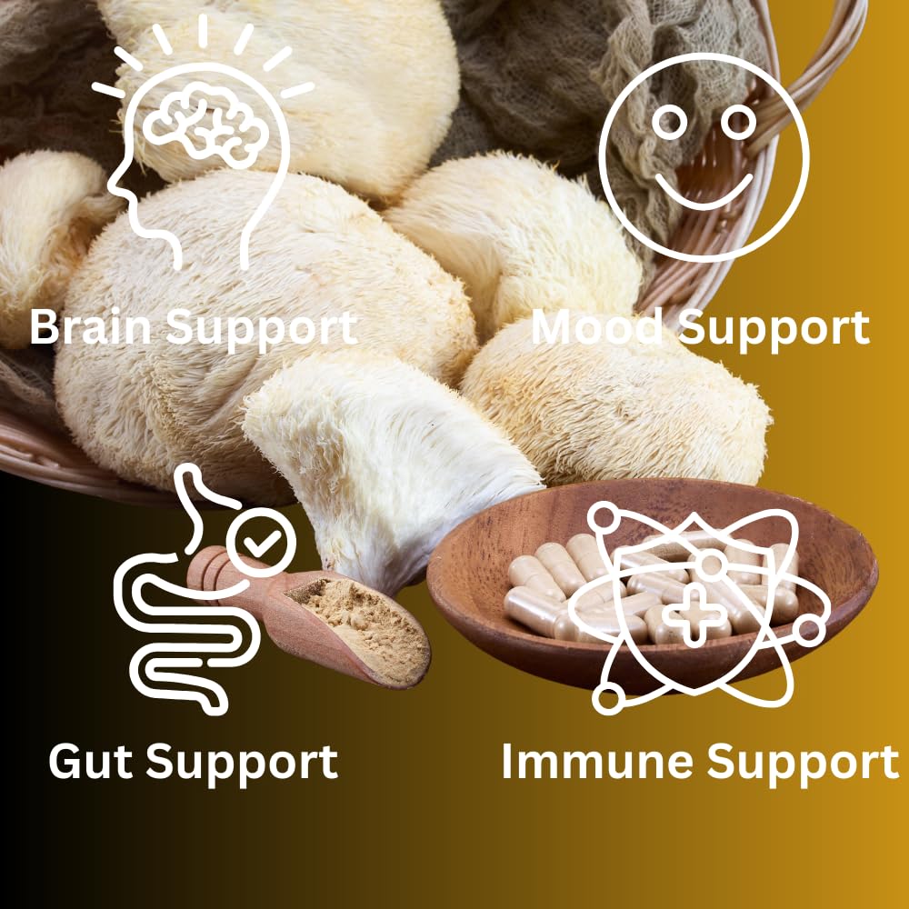 Mag Mushrooms Lion’s Mane packaging shows third-party purity and potency.
