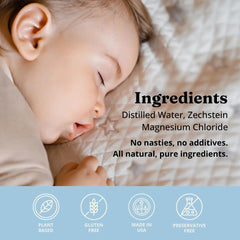 MAG Recovery magnesium spray application shows quick use after play for active kids.