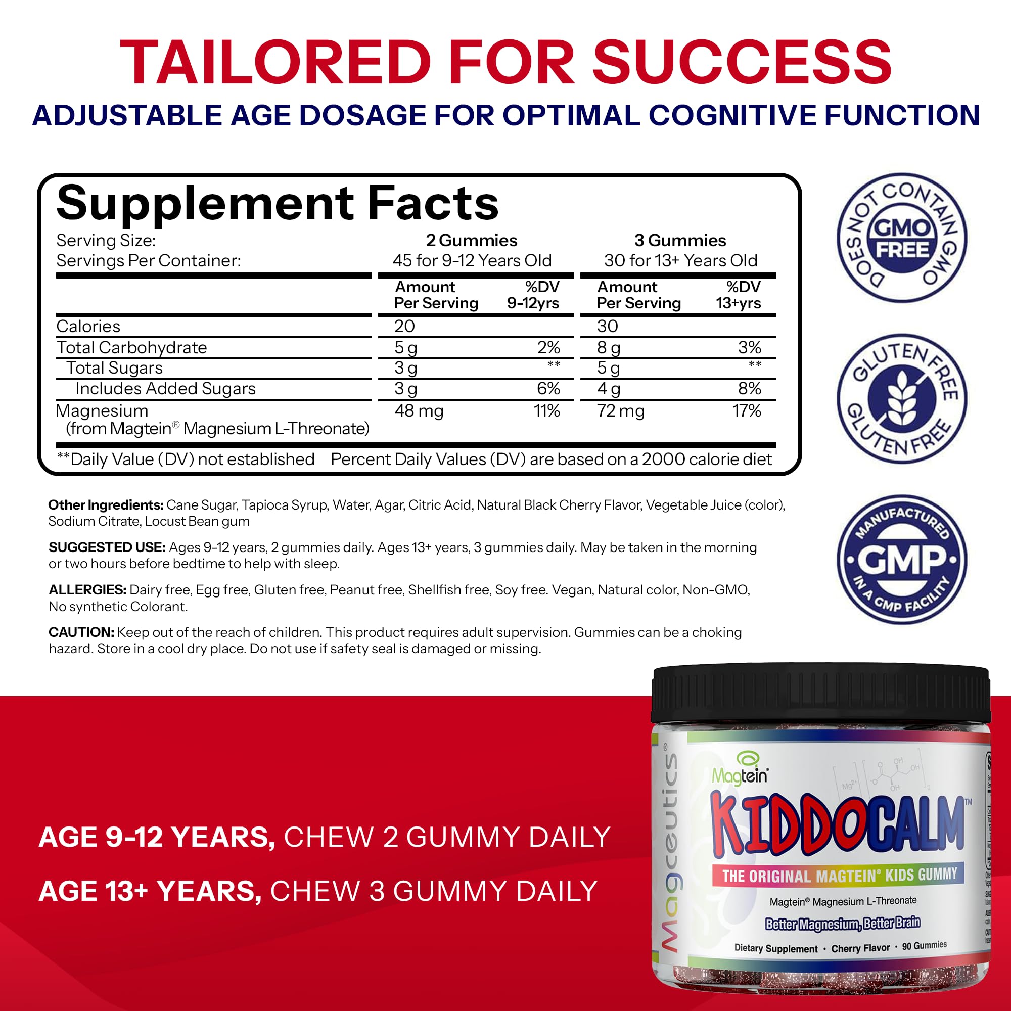 Gummies with black cherry flavor appealing to kids during daily routines.