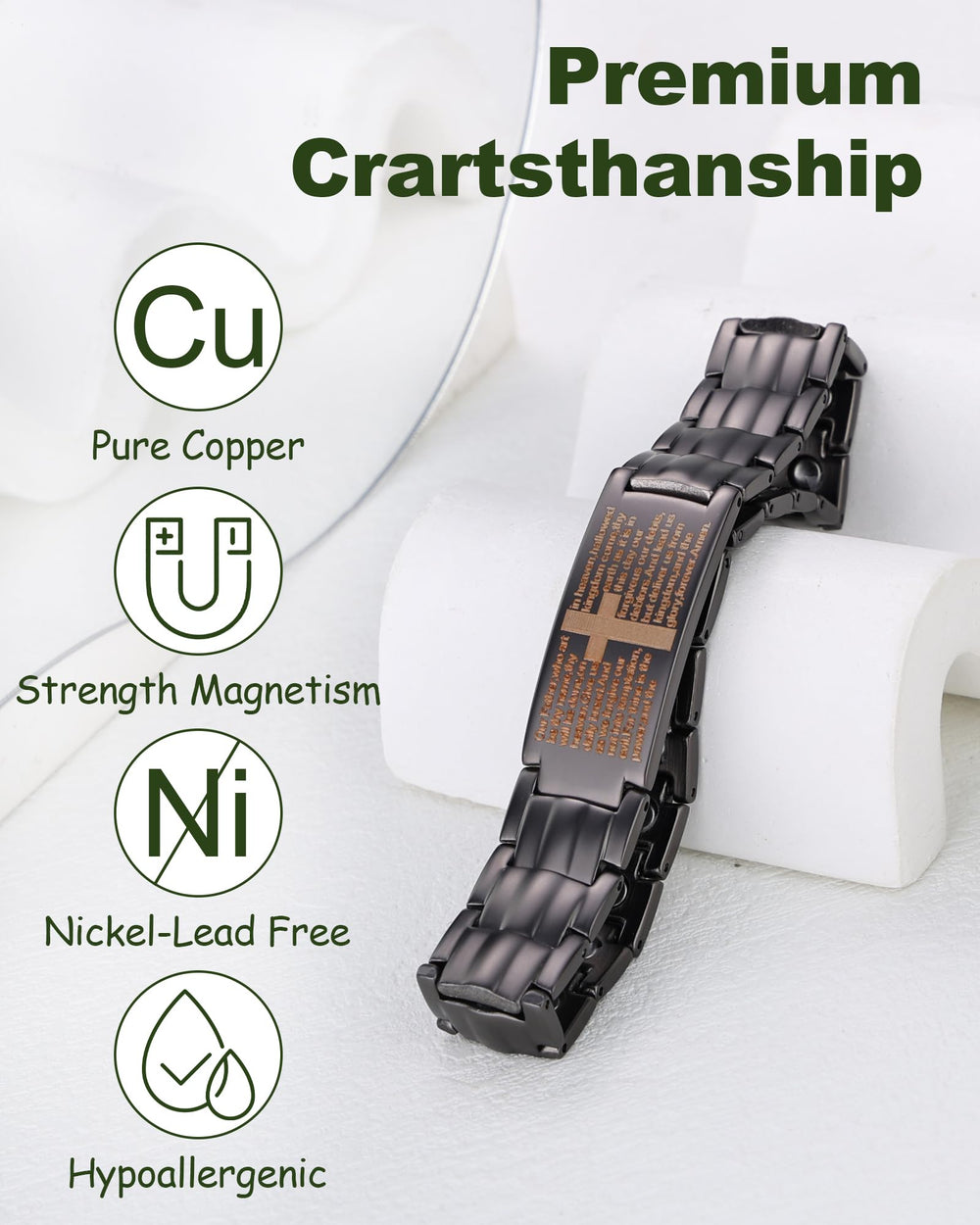 MagEnergy copper bracelet with 36 magnets for daily comfort