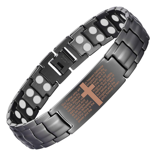 MagEnergy copper bracelet cross design for timeless daily style