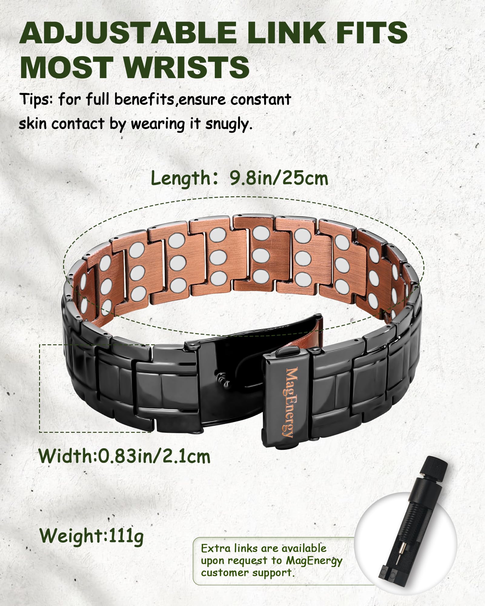 MagEnergy copper bracelet gift packaging and presentation.