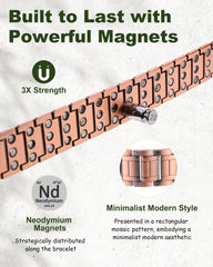 MagEnergy copper bracelet sizing tool included for easy, precise adjustment.