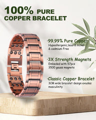 MagEnergy three-row magnetic bracelet magnets detail highlights strong magnets and balanced design.
