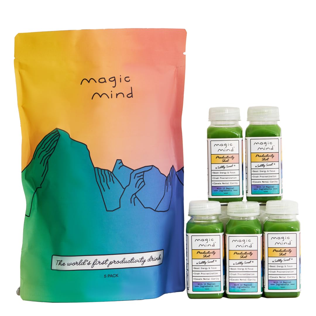 Magic Mind focus shot pour showing jitter-free energy.