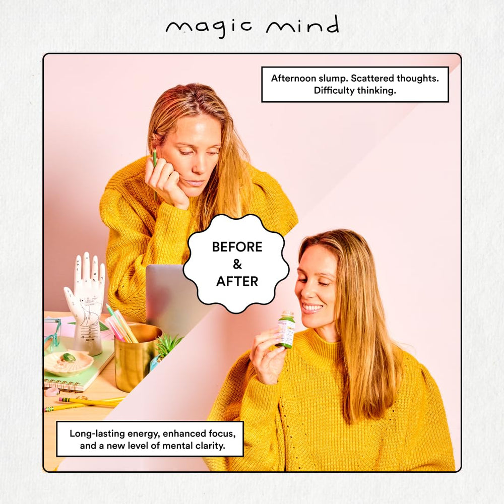 Magic Mind ingredients lion's mane and bacopa for mental clarity.