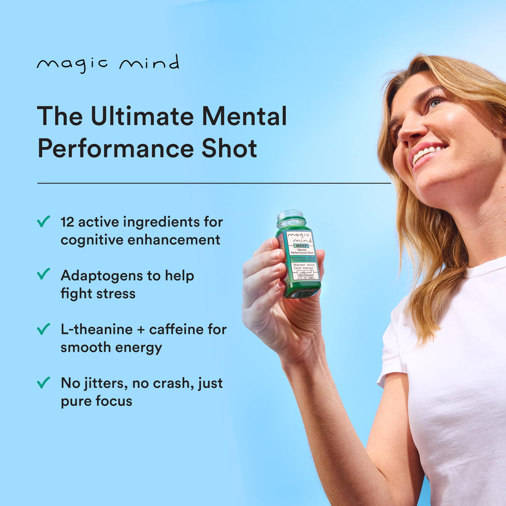 Magic Mind MAXX Energy Shot bacopa-visual emphasizes memory-supporting focus.