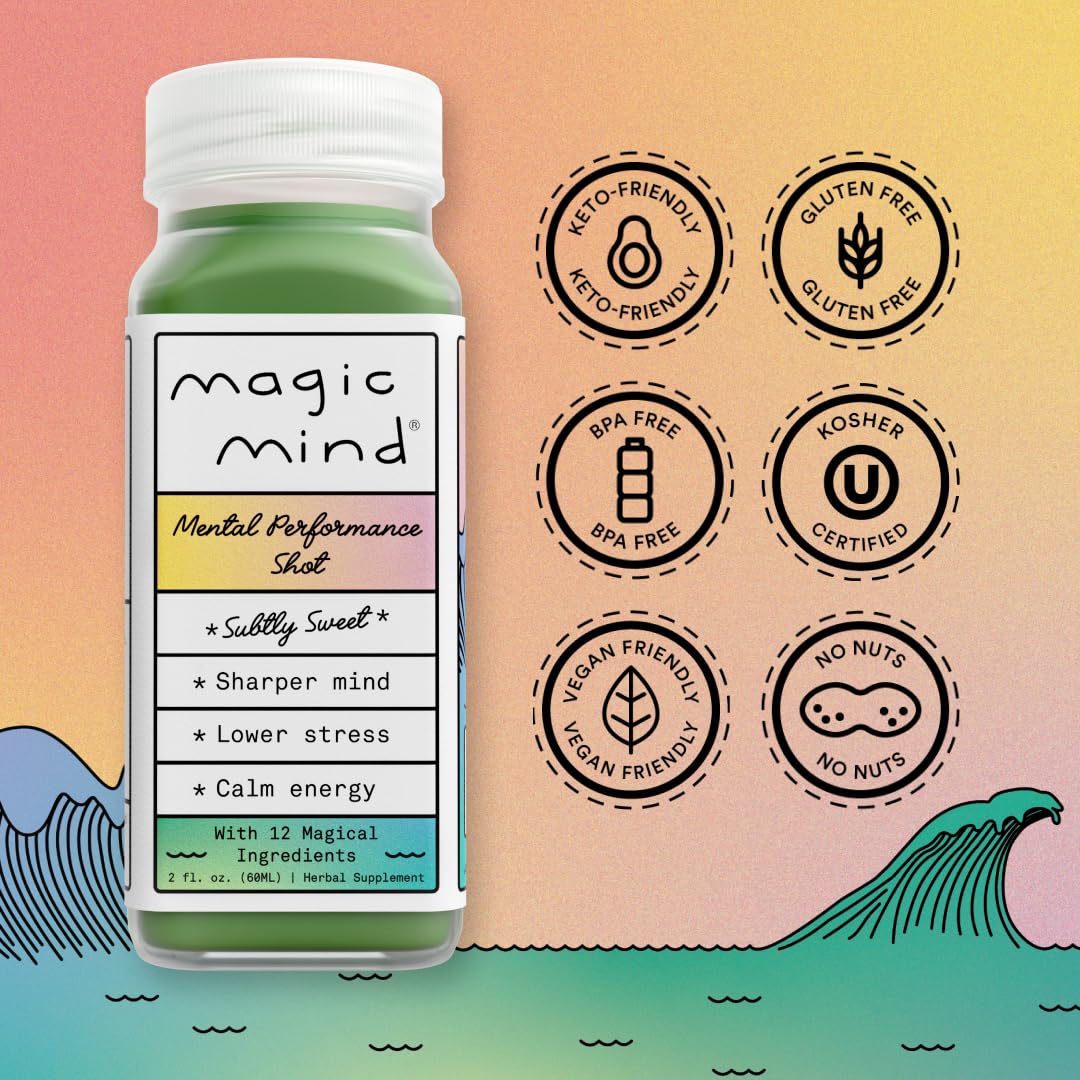 Magic Mind stress relief aroma conveys calm during busy days.