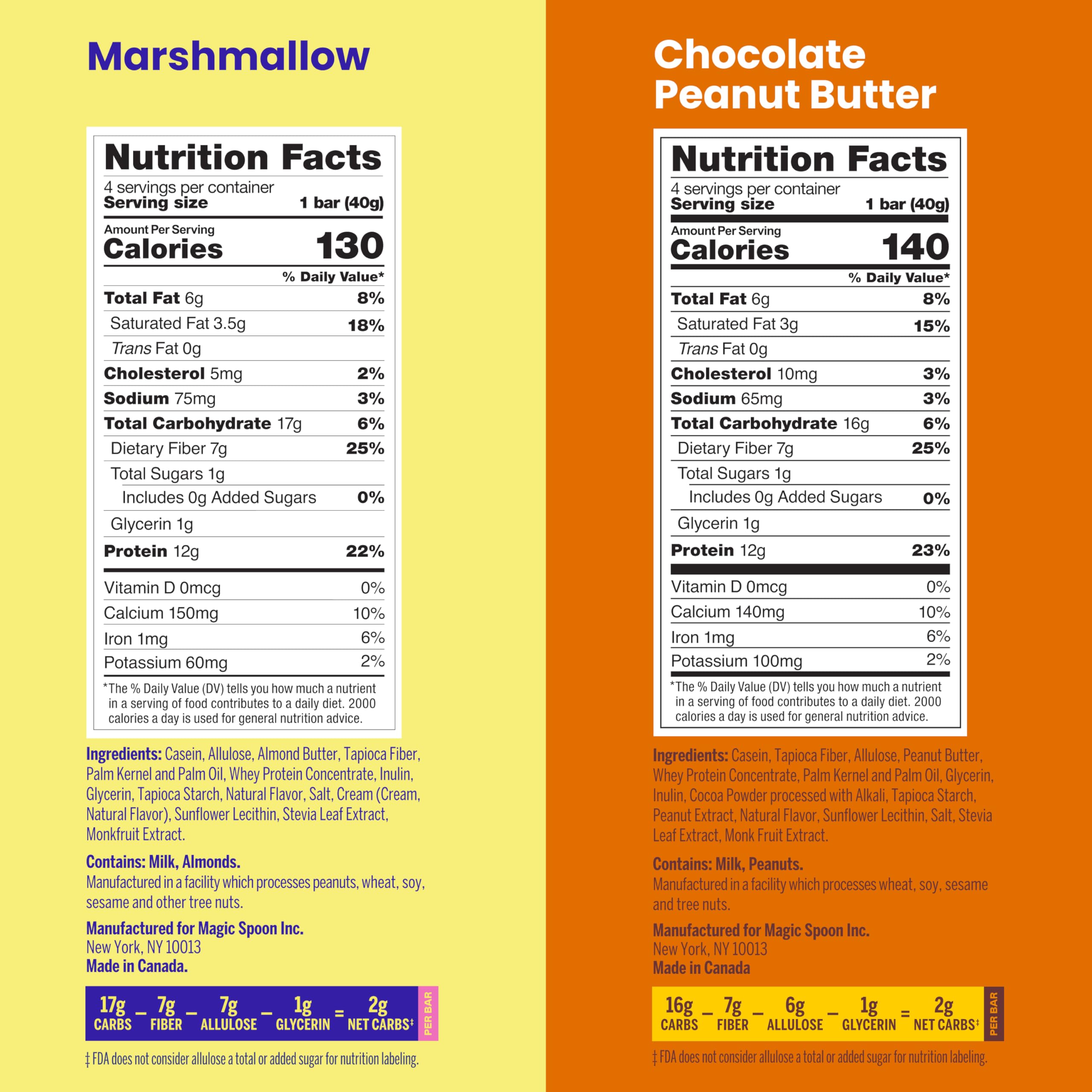 Magic Spoon Marshmallow bars pack close-up reveals soft, chewy texture